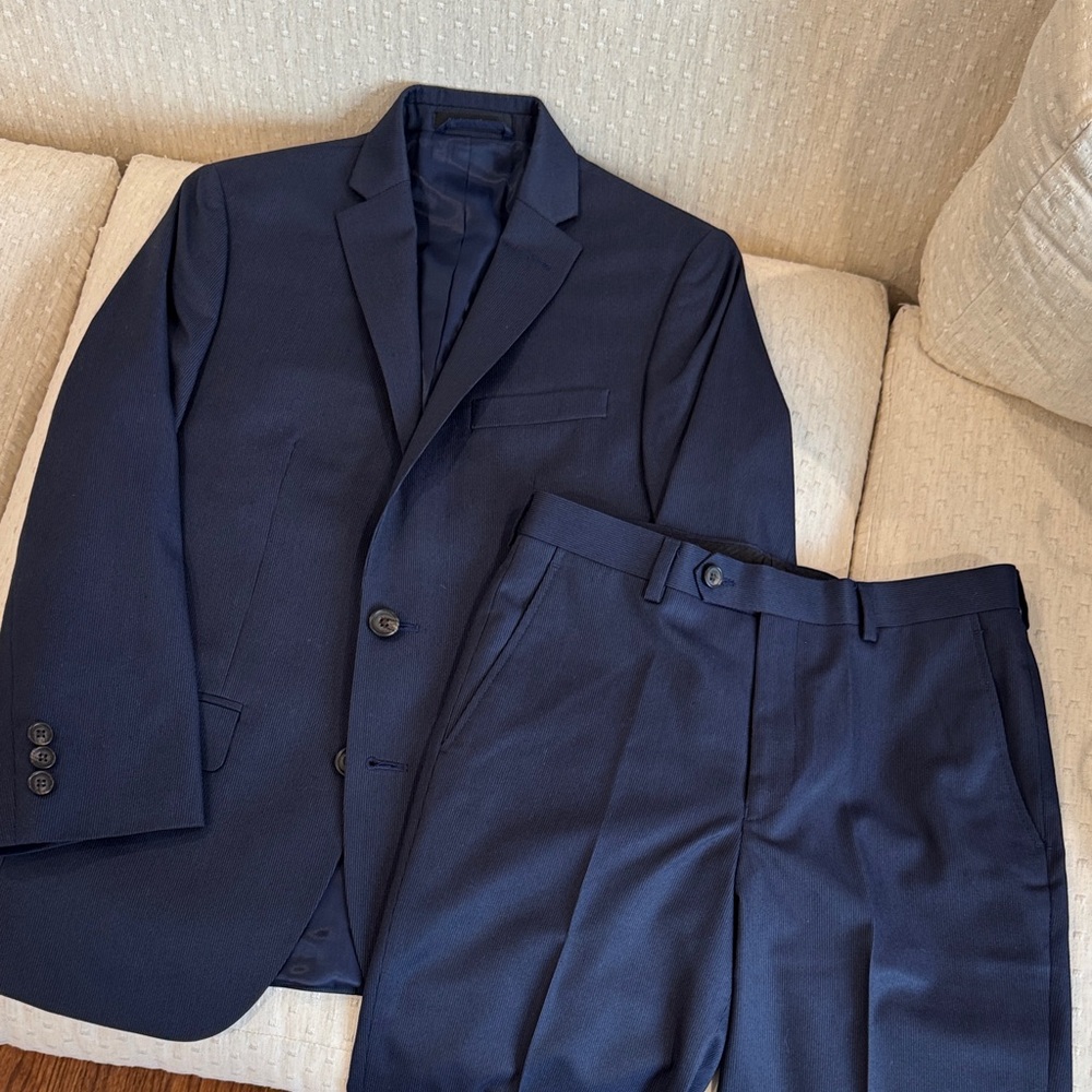 Lauren Ralph Lauren Navy Two-Button Single-Breasted Suit
